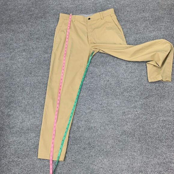 Nike Golf Pant Mens 34 Parachute Beige Flat Front Chino Stretch Standard Dri Fit - Picture 6 of 14
